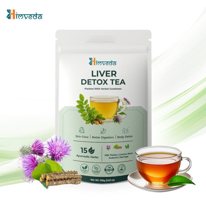 Liver Detox Tea | Milk Thistle + Ayurvedic Blend for Fatty Liver, Skin Glow & Digestion - Image 1